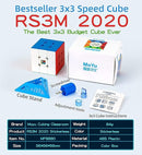 D ETERNAL MoYu Rs3M 2020 Magnetic Cube 3x3 High Speed Stickerless Magic Magnet Cube 3by 3 Smooth & Fast Puzzle Game for Kids & Adults