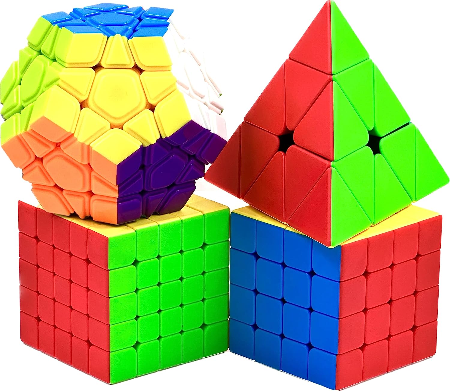 Vdealen Zauberwürfel Set – 11-teilig Mit 2x2, 3x3, 4x4, Pyramide, Megaminx & Mehr