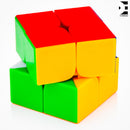 D ETERNAL Cube Combo of 2x2 and Pyraminx Pyramid Triangle High Speed Stickerless Magic Puzzle Cube