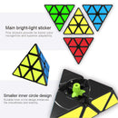 D ETERNAL Pyramid Cube 3x3 Speed Triangle Pyraminx Puzzle Cube