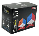 D ETERNAL Magnity Speed Cube Combo Set of 2M 2x2 and 3M 3x3 Magnetic High Speed Stickerless Magic Puzzle Cubes Game Toy (Magnity (2x2+3x3))