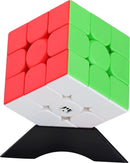 D ETERNAL Magnity 3M Cube 3x3 (Magnetic) Stickerless Magic Speed Cube Puzzle Game for Kids with Stand (Magnity 3M 3x3 (Magnetic))