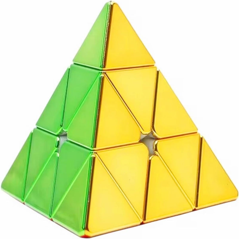 D Eternal Magnetic Metallic Pyraminx Pyramid Cube