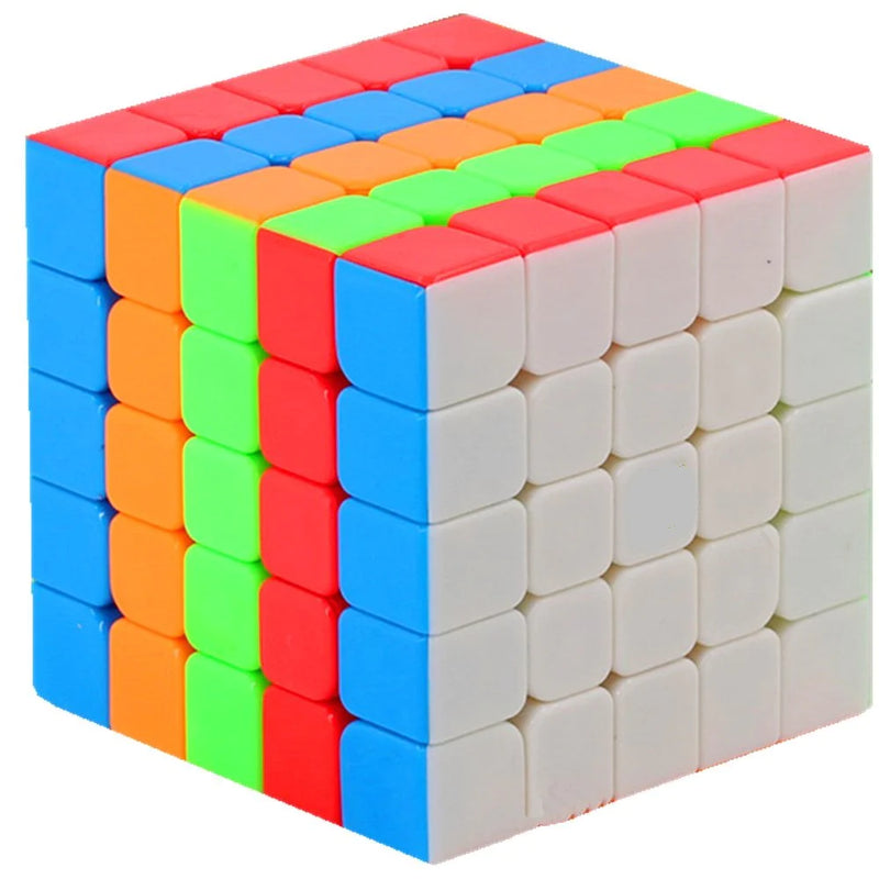 D ETERNAL Speed Cube Combo Set of 5x5x5 Speed Cube and Gold Mirror Stickers Speed cube