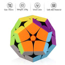 D ETERNAL 2x2 Megaminx Speed Stickerless Dodecahedron 2 by 2 Magic Cube Puzzle Toy
