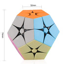 D ETERNAL 2x2 Megaminx Speed Stickerless Dodecahedron 2 by 2 Magic Cube Puzzle Toy