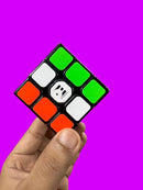 D ETERNAL 3x3 Speed Cube for Beginner & Professional Speedcube for Kids & Adults with Cube Stand and Protecting Pouch Bag Cube Combo Set (3x3+Stand+Bag) (Cube with Stand & Bag)