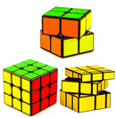 D ETERNAL Cube 2x2, 3x3 and Gold Mirror Cube High Speed Magic Puzzle Cubes Combo