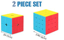 D ETERNAL Cube Combo Set Magic Puzzle 2x2 speed cube and 4x4 speed cube (Combo of (2x2+4x4))
