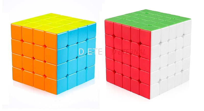 D ETERNAL Cube Combo Set of 4x4 & 5x5 Speed Magic Puzzle Cube (Combo of 4x4 & 5x5)
