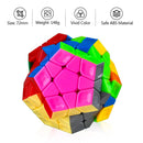 D ETERNAL Cube Combo Set of Stickerless Pyraminx Triangle Megaminx & Stickered Mirror High Speed Cube Puzzle for 14 Years and Up