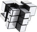 D ETERNAL Cube Puzzle Combo, 3x3 Silver Mirror Speed Cube and Megaminx Speed Cube, Multicolour