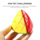 D ETERNAL Cube Set of Pyraminx Triangle Mastermorphix and Skewb Stickerless Combo Cubes Puzzles Game Toy