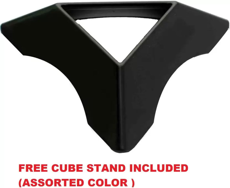 D ETERNAL High Speed Cube Combo Set of 3x3 Stickerless with Cube Stand Lube & Pouch Bag  (1 Pieces)