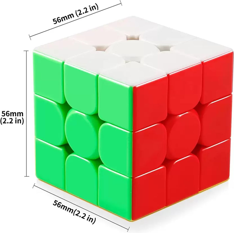 D ETERNAL High Speed Cube Combo Set of 3x3 Stickerless with Cube Stand Lube & Pouch Bag  (1 Pieces)