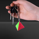 D ETERNAL Keychain Cube 3x3 Pyraminx Pyramid Triangle High Speed Stickerless Puzzle Magic Cube for Boys & Girls