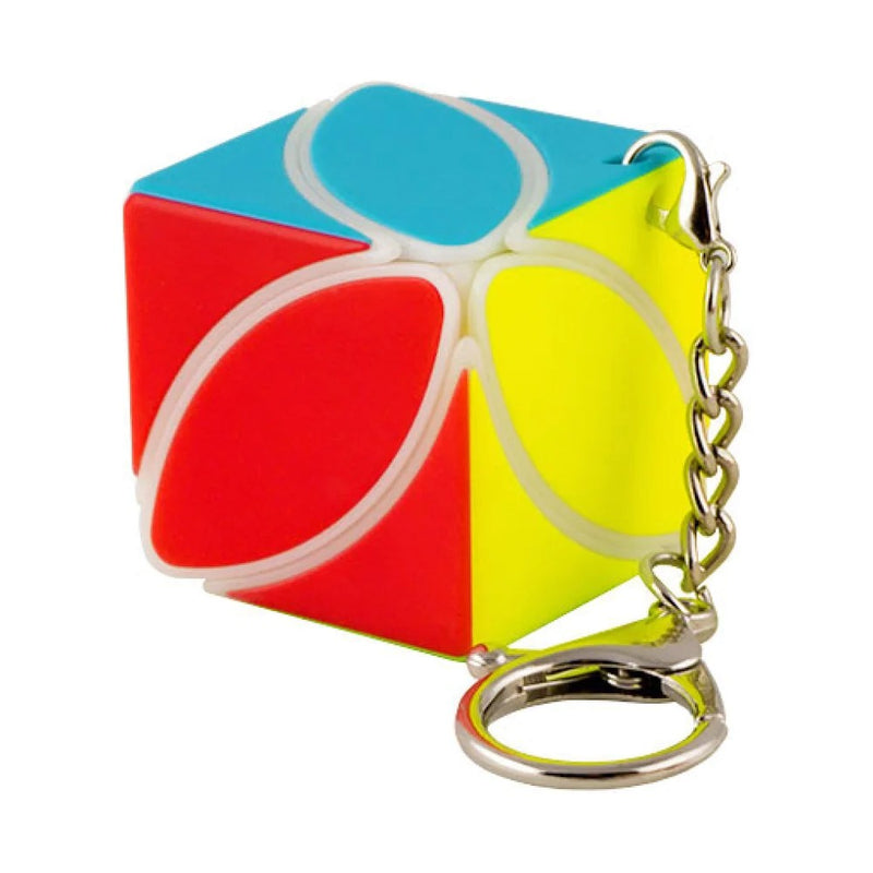 D ETERNAL Ivy Leaf Keychain Cube High Speed Stickerless Puzzle Magic Cube for Boys & Girls