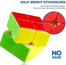 D ETERNAL Magnity 2M Cube 2x2 (Magnetic) Stickerless Magic Speed Cube Puzzle Game for Kids (Magnity 2M 2x2 (Magnetic))