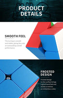 D ETERNAL Magnity 2M Cube 2x2 (Magnetic) Stickerless Magic Speed Cube Puzzle Game for Kids (Magnity 2M 2x2 (Magnetic))