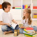 D ETERNAL Gold Mirror Cube 2x2 3x3 Speed Cube Set, 2x2x2 3x3x3 Mirror Blocks Different Shapes Puzzle Cube Gold 2 Pack