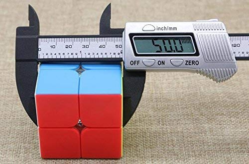 D ETERNAL MoYu Mofang Jiaoshi Cube 2x2 high Speed Magic Puzzle brainteaser Toy, Black Base (2x2 Magnetic) Magnity Series