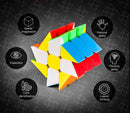 D ETERNAL MoYu Windmill Cube High Speed Stickerless Magic Puzzle Cubes