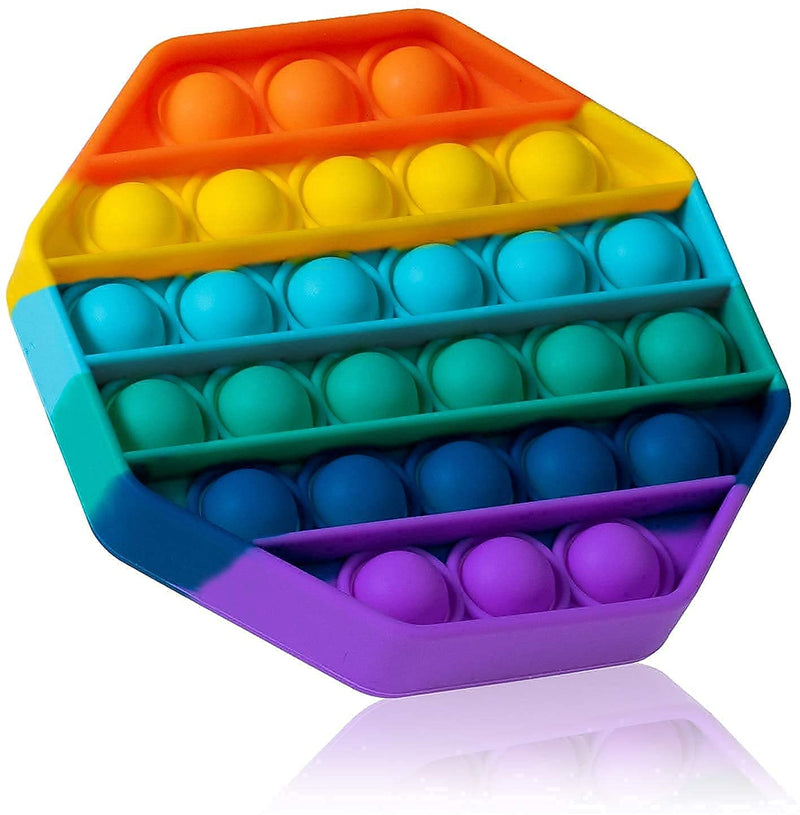 D ETERNAL Pop It Fidget Push Pop Bubble Fidget Sensory Silicone Stress Relief Sensory Toy for Kids and Adults (Diamond)