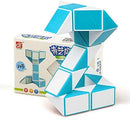 D ETERNAL QiYi Snake Speed Cube, 24 Blocks Geometric Brain Teaser Ruler Cube Wedges Twist Puzzle Toy (Snake Cube)