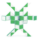 D ETERNAL QiYi Snake Speed Cube, 24 Blocks Geometric Brain Teaser Ruler Cube Wedges Twist Puzzle Toy (Snake Cube)