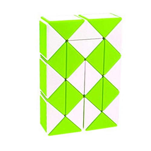 D ETERNAL QiYi Snake Speed Cube, 24 Blocks Geometric Brain Teaser Ruler Cube Wedges Twist Puzzle Toy (Snake Cube)