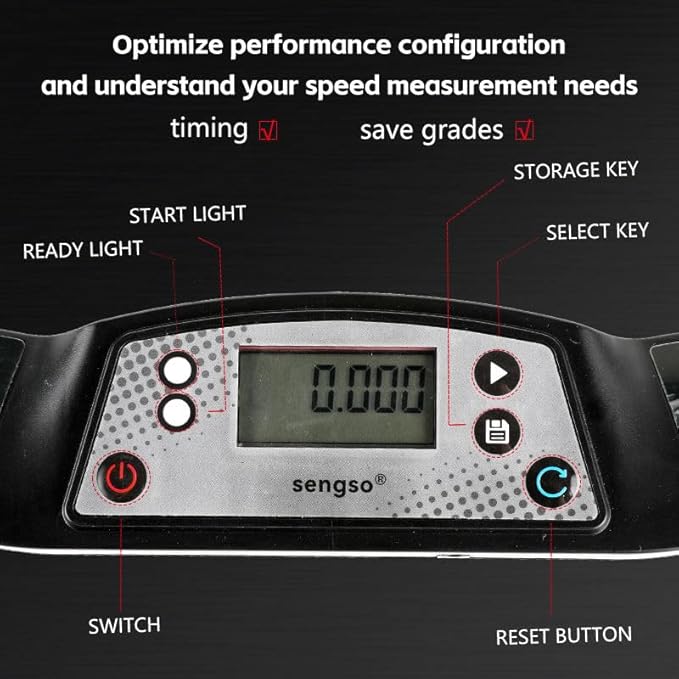 D ETERNAL Sengso Timer for Speed Cubing, Speed Timer for Professional Athletics, Touch Control Timer with Display, Timer for Cube Race Stack Competition