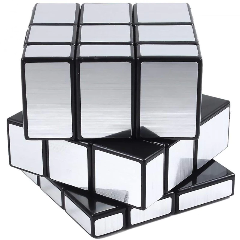 D ETERNAL Speed Cube Combo Set of Skewb & Silver Mirror Cube High Speed Puzzle Cube (Skewb+Mirror)