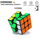 D ETERNAL Speed Cube Combo Set of 2x2x2 & 3x3x3 Puzzle Cube Toy, black base