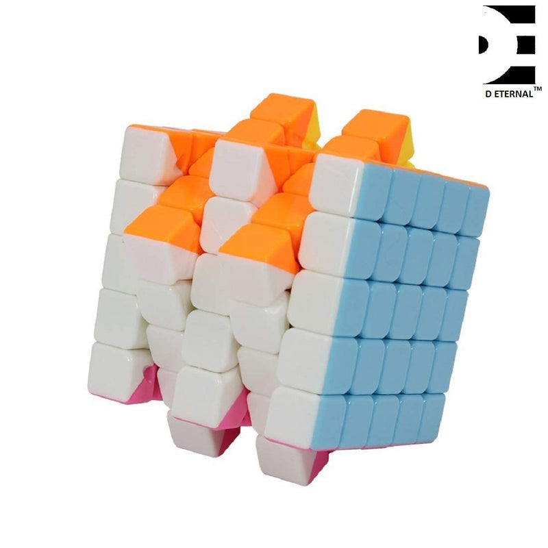 D ETERNAL Speed Cube Combo Set of 3x3, 4x4, 5x5 High Speed Stickerless Magic Cube Brainstorming Puzzle Bundle Game Toy