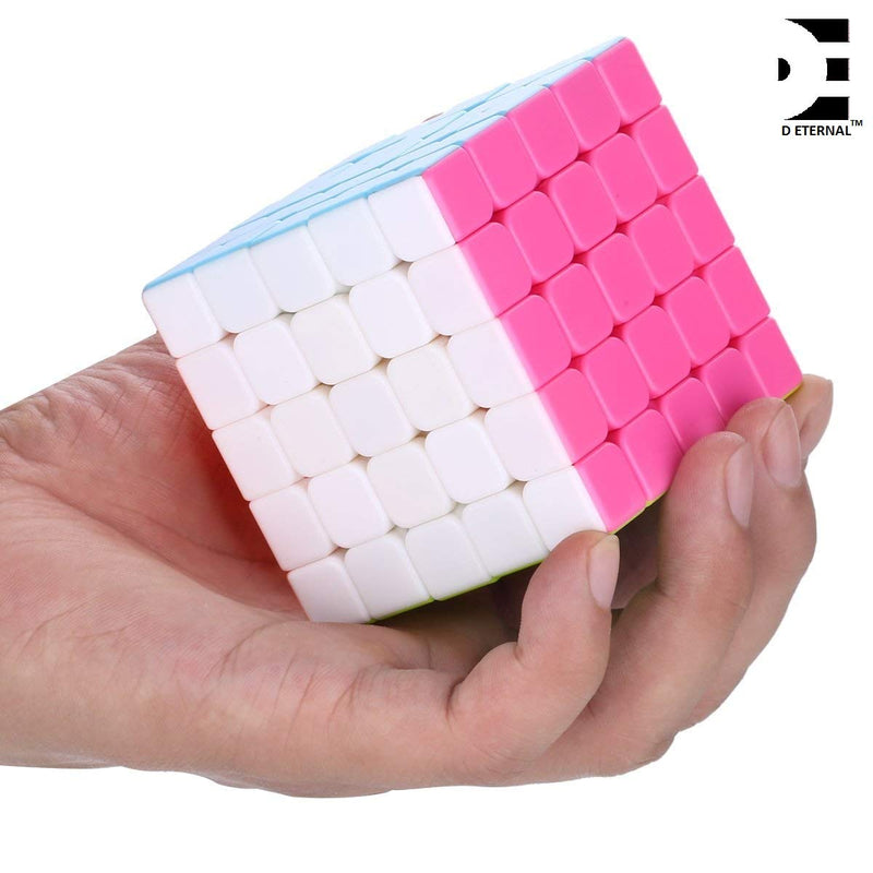 D ETERNAL Speed Cube Combo Set of 3x3, 4x4, 5x5 High Speed Stickerless Magic Cube Brainstorming Puzzle Bundle Game Toy