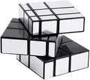 D ETERNAL Speed Cube Combo Set of 3x3 Gear Cube and 3 by 3 Mirror Cubic Cube Puzzle Bundle Toy