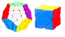 D ETERNAL Speed Cube Combo Set of 3x3 Megaminx and Skewb Cube High Seed Stickerless Magic Cube Puzzle Set Toy (Combo(Megaminx+Skewb) Cube)