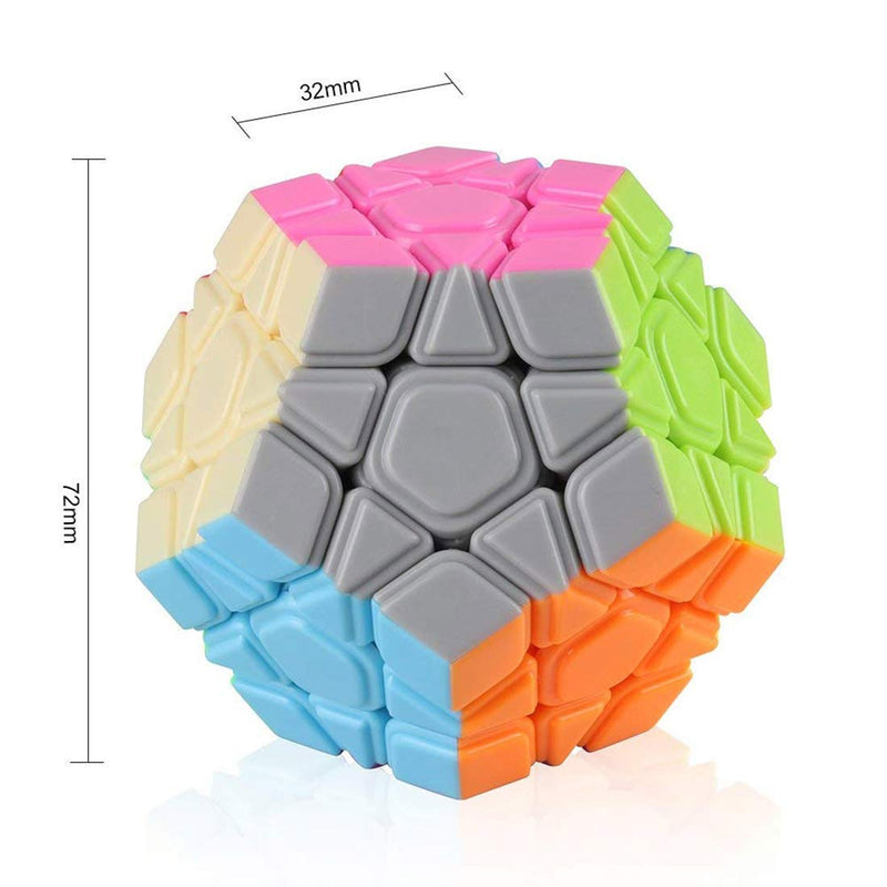D ETERNAL Speed Cube Combo Set of 3x3 Megaminx and Skewb Cube High Seed Stickerless Magic Cube Puzzle Set Toy (Combo(Megaminx+Skewb) Cube)