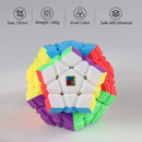 D ETERNAL Speed Cube Combo Set of 5x5 Cube and 3 Layer Megaminx High Seed Stickerless Speed Cube Puzzle Set Toy (Combo(5x5 Cube + Megaminx Cube))