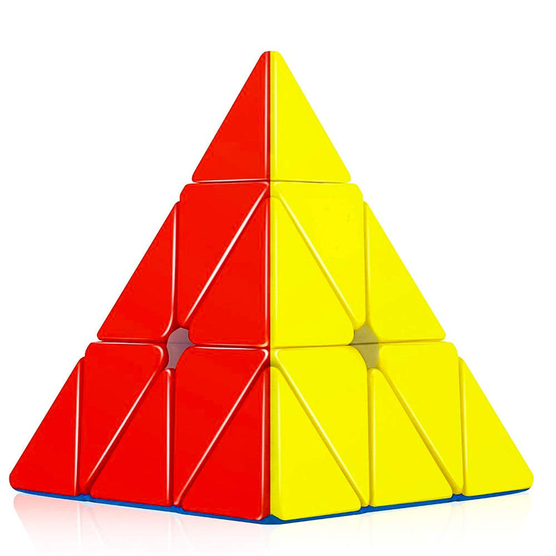 D ETERNAL Speed Cube Combo Set of Gear Cube and Pyraminx Triangle Puzzle Cube (Combo Gear+Pyramid)