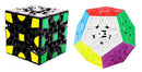 D ETERNAL Speed Cube Combo Set of Gear Cube and Megaminx Cube Puzzle