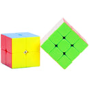 D ETERNAL Speed Cube Combo Set of (Combo(2x2+3x3+4x4+5x5+Pyramid+Megaminx+Mastermorphix+Skewb)) Cube Puzzle