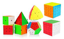 D ETERNAL Speed Cube Combo Set of (Combo(2x2+3x3+4x4+5x5+Pyramid+Megaminx+Mastermorphix+Skewb)) Cube Puzzle