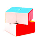 D ETERNAL Stickerless Cube Set of 2x2 and Stickered Silver Mirror Puzzle Cubes Combo (2x2 Cube +Mirror Cube) for 14 Years and Up