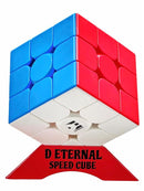 D ETERNAL Magnity 3M Cube 3x3 (Magnetic) Stickerless Magic Speed Cube Puzzle Game for Kids with Stand (Magnity 3M 3x3 (Magnetic))