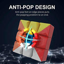 D ETERNAL 3x3 Stickerless Speedcube for Kids & Adults | Beginner Set With Cube Stand and Protecting Pouch Bag Combo (3x3+Stand+Bag)