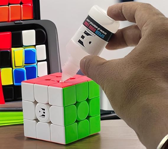D ETERNAL Cube Silicone M Lube Oil Lubricants for Rubix Rubic Magic Puzzle Cube (20ml)