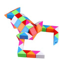 D ETERNAL QiYi Snake Speed Cube, 24 Blocks Geometric Brain Teaser Ruler Cube Wedges Twist Puzzle Toy (Snake Cube)