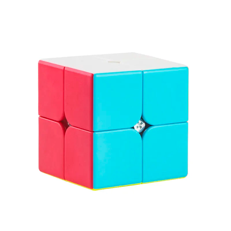 D ETERNAL Speed Cube Combo Set 2X2 3x3 4x4 Silver Mirror and Pyraminx Pyramid Triangle Puzzle Cubic Combo