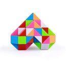 D ETERNAL QiYi Snake Speed Cube, 24 Blocks Geometric Brain Teaser Ruler Cube Wedges Twist Puzzle Toy (Snake Cube)